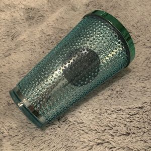 **SOLD** Starbucks turquoise studded 16oz plastic